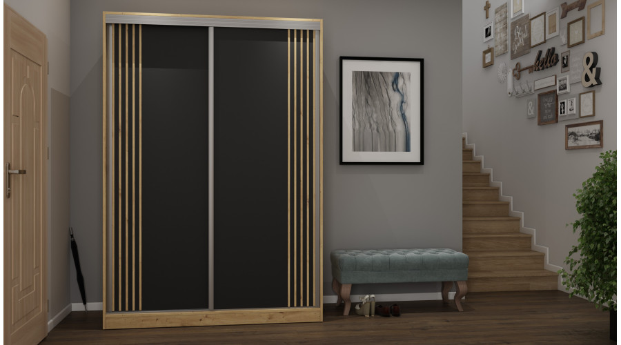 Artisan Eiche/Schwarz