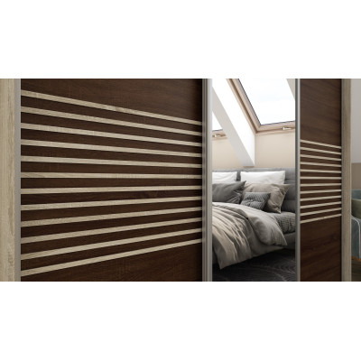 Sonoma Dunkel/Sonoma Hell + Spiegel