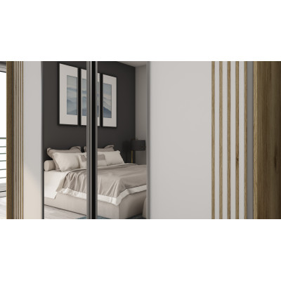 Grand Eiche/Weiß + Spiegel