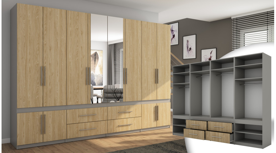 Szary Platynowy/Dąb Olejowany