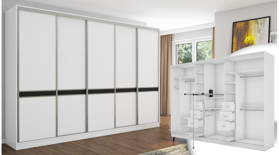 Weiß (silberne Hardware)