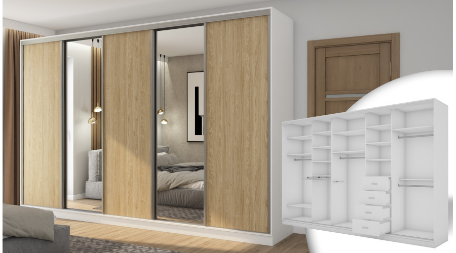 Biel/Dąb Olejowany (okucia srebrne)