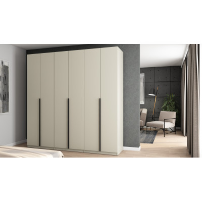 Kleiderschrank 240/240 - Kleiderstangen, Innenregale, Außenschubladen