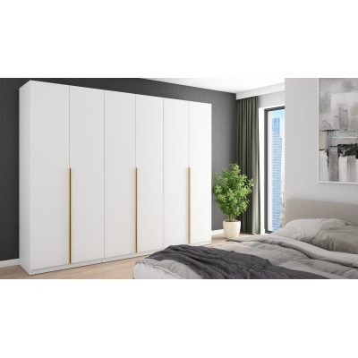 Armoire 282/230 - tringles à vêtements, étagères internes, tiroirs externes spacieux