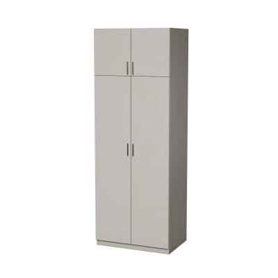 Armoire 866 avec barre métallique et étagères pour vêtements