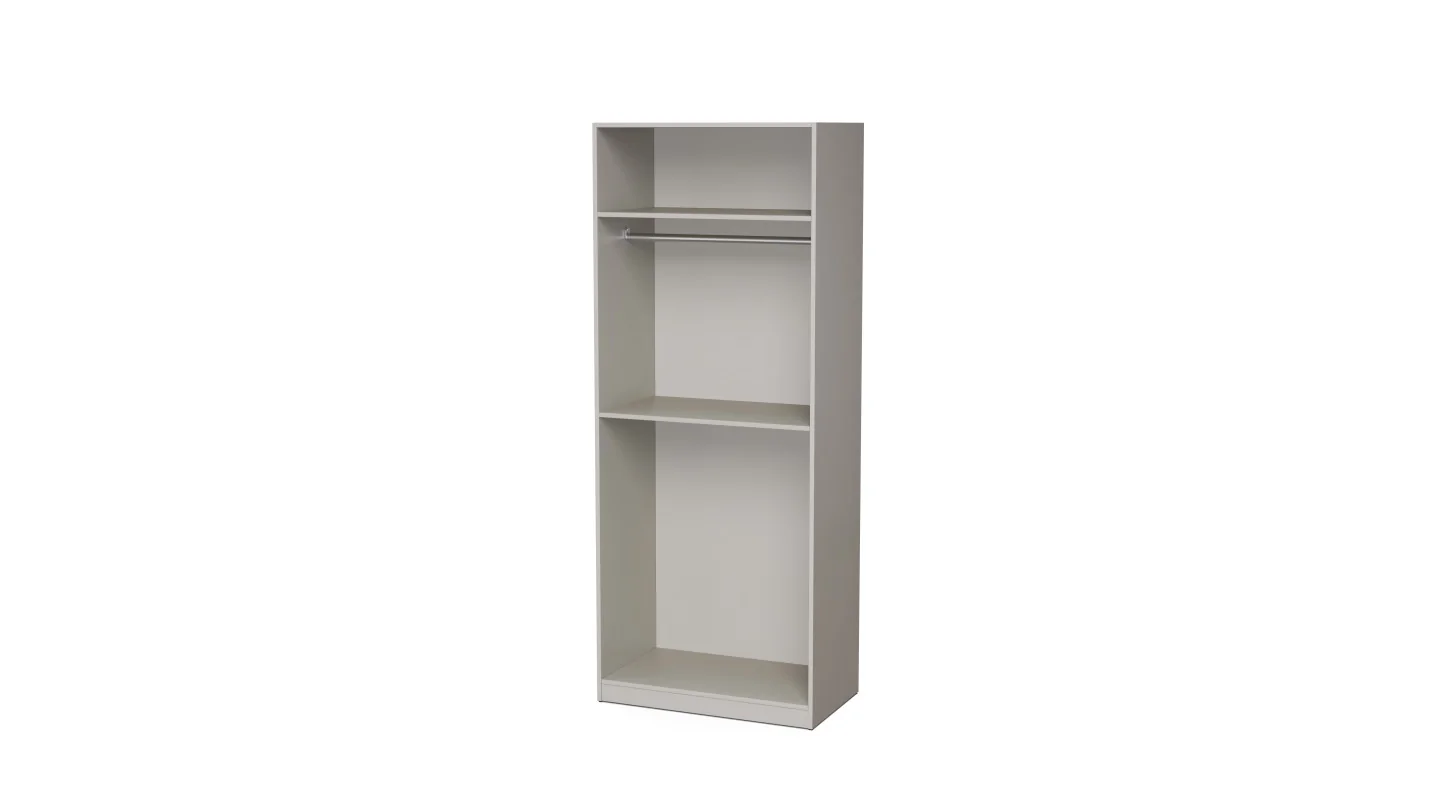Szafa modułowa 90x225 cm z półkami i drążkami - System MAX Premium Szafa modułowa 90x225 cm z półkami i drążkami - System MAX Premium