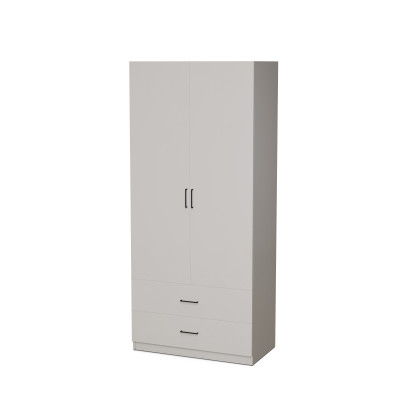 Armoire modulaire 100x225 cm avec barre à vêtements, tiroirs et étagères – MAX Premium "D"