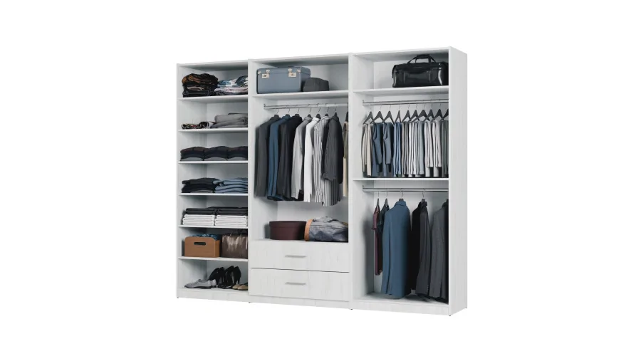 Szafa modułowa 270 cm Sosna Anderson - Zestaw MAX Premium Szafa modułowa 270 cm Sosna Anderson - Zestaw MAX Premium