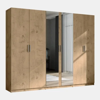 Szafa modułowa 270 cm Dąb Lancelot - Zestaw MAX Premium