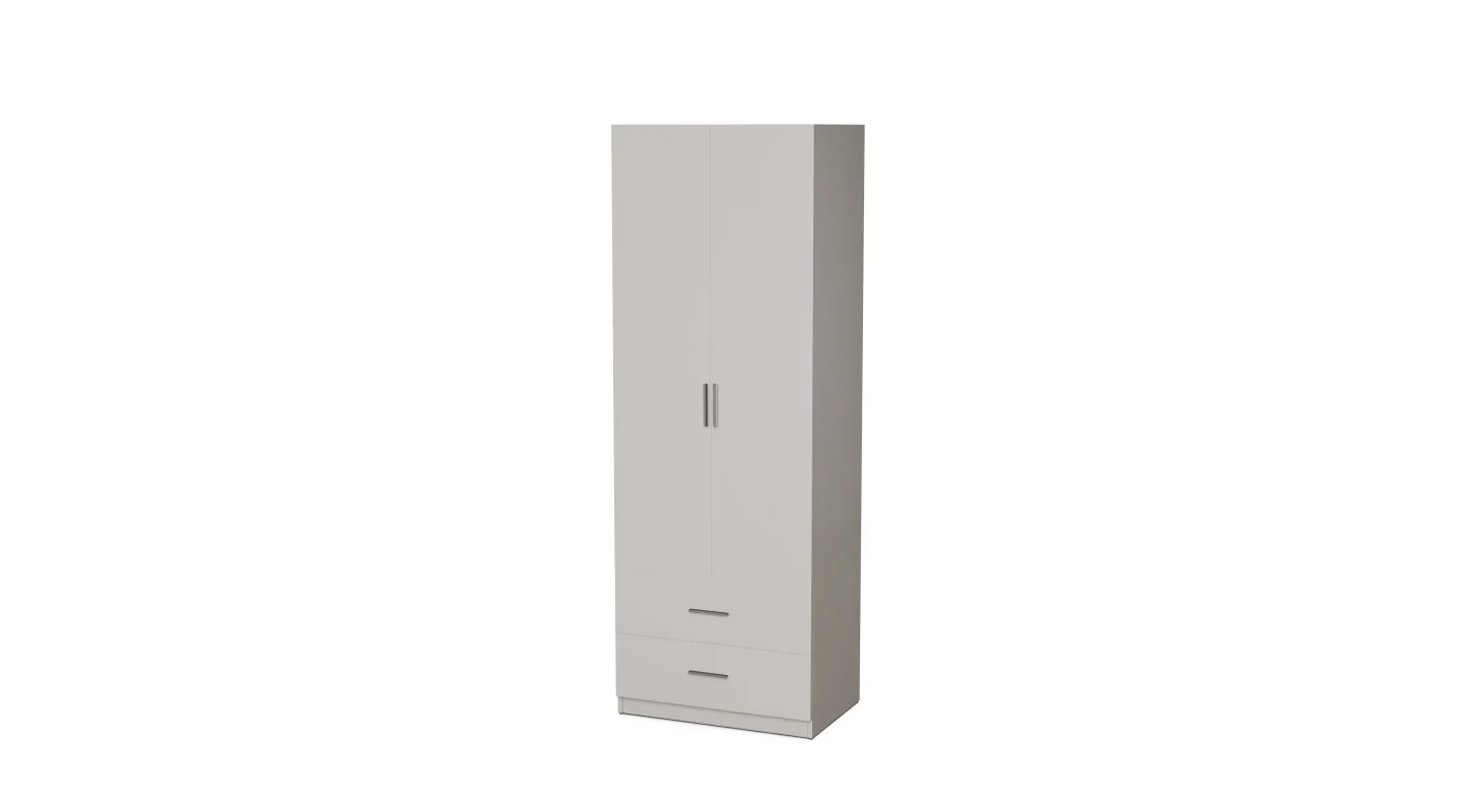 Szafa modułowa 80x225 cm z drążkiem i szufladami - System MAX Premium