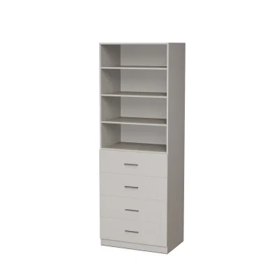 Szafa modułowa 80x225 cm z półkami i szufladami - System MAX Premium