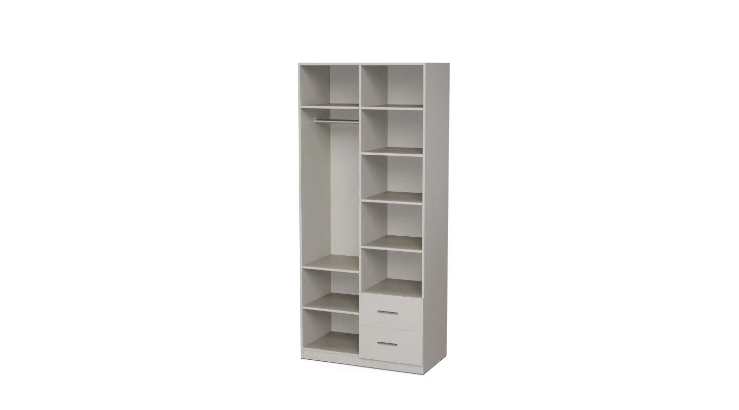 Szafa modułowa 100cm MAX Premium B - drążek, szuflady, półki