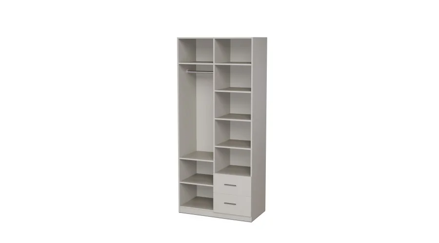 Szafa modułowa 100cm MAX Premium B - drążek, szuflady, półki