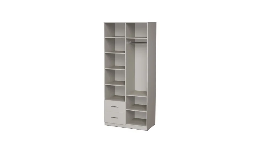 Szafa modułowa 100 cm z drążkiem ubraniowym i szufladami - MAX Premium "C" Szafa modułowa 100 cm z drążkiem ubraniowym i szufladami - MAX Premium "C"