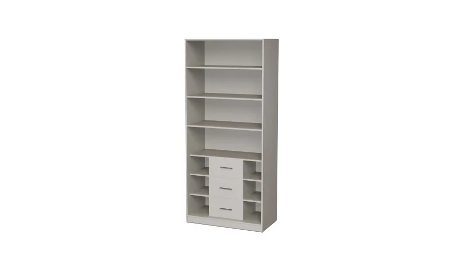 Szafa modułowa 100x225 cm z szufladami System MAX Premium | e-Meblast