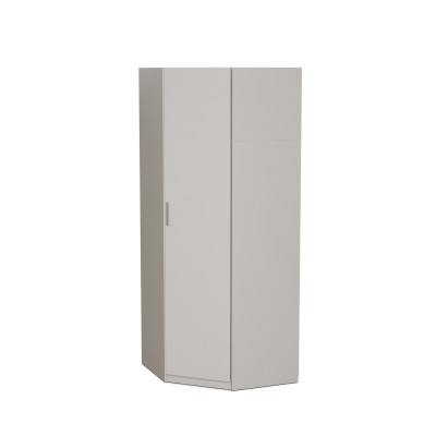 Armoire d'angle modulaire 100x100x225 cm avec étagères et tringle de penderie – MAX Premium "A"