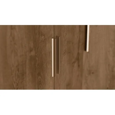 Szafa narożna modułowa 270 cm Dąb Lefkas Ciemny - Zestaw MAX Premium