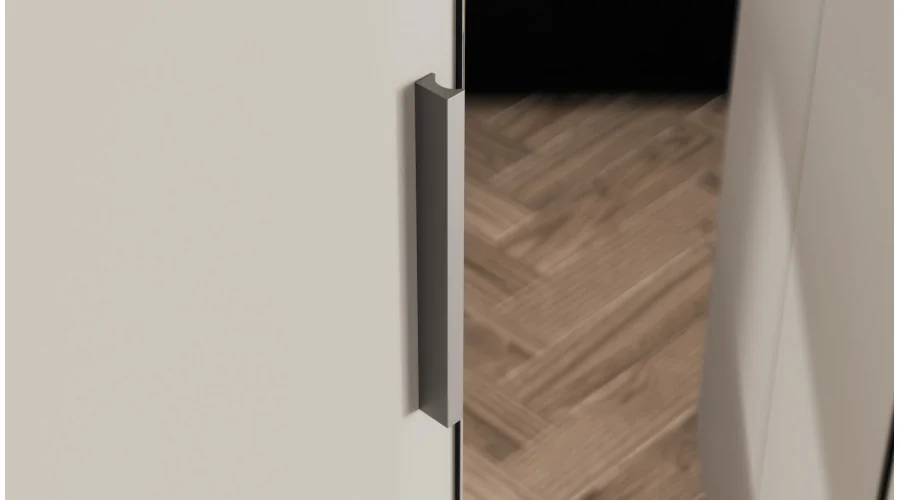 Szafa narożna modułowa 270 cm Kaszmirowy Beż - Zestaw MAX Premium