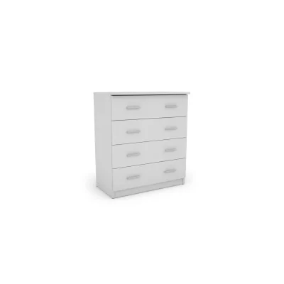 Kompaktowa komoda z 4 szufladami 80 cm Biel – Nano