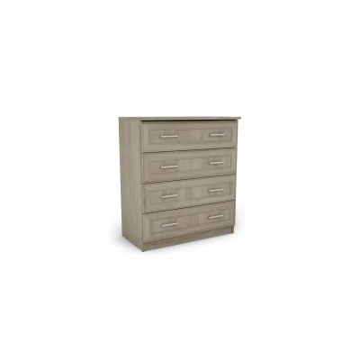 Kompaktowa komoda z 4 szufladami 80 cm Sonoma Jasna – Nano