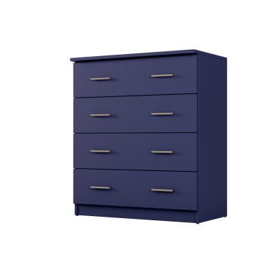 copy of Commode 80 cm, 4 tiroirs spacieux, fermeture silencieuse, aulne, pin, noyer, blanc