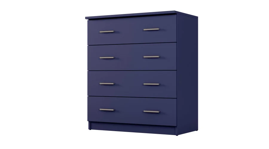 Kompaktowa komoda z 4 szufladami 80 cm Kobalt – Nano Kompaktowa komoda z 4 szufladami 80 cm Kobalt – Nano