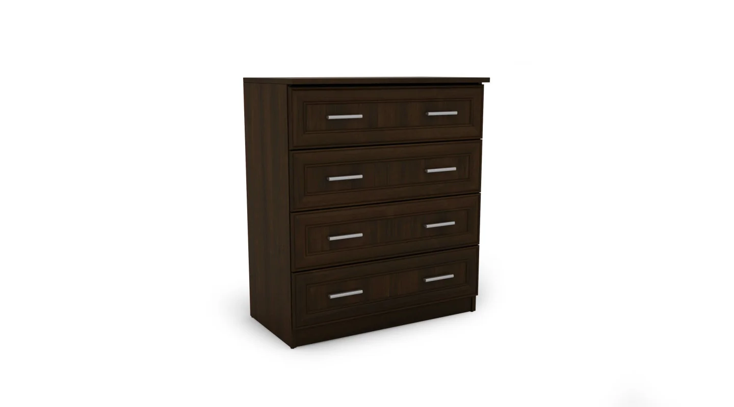 Kompaktowa komoda z 4 szufladami 80 cm Sonoma Ciemna – Nano Kompaktowa komoda z 4 szufladami 80 cm Sonoma Ciemna – Nano