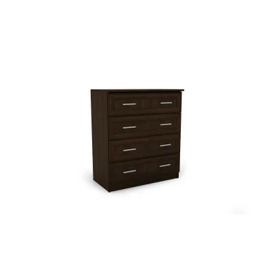 Kompaktowa komoda z 4 szufladami 80 cm Sonoma Ciemna – Nano