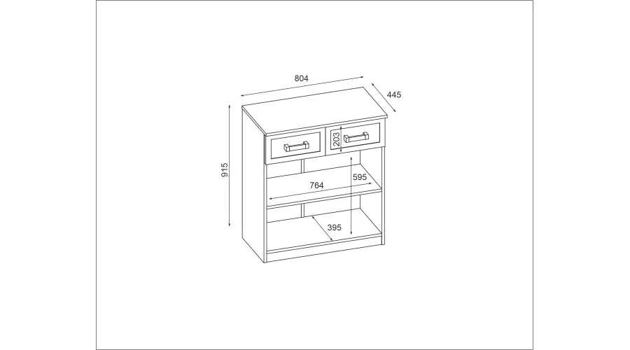 Komoda z drzwiczkami i szufladami 80 cm Olcha – Optima
