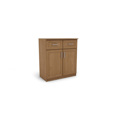 copy of Chest of drawers 80/D cm, 2 spacious drawers, 2 cabinets, soft close, alder, pine, walnut, white