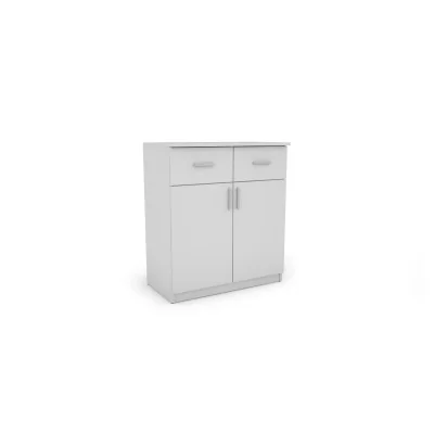 Komoda z drzwiczkami i szufladami 80 cm Biel – Optima