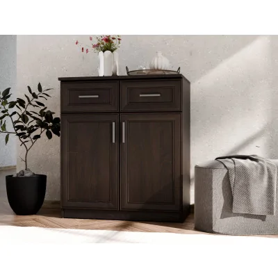 Komoda z drzwiczkami i szufladami 80 cm Sonoma Ciemna – Optima