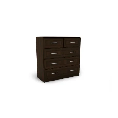 Wysoka komoda z 5 szufladami 90 cm Sonoma Ciemna – Marsylia