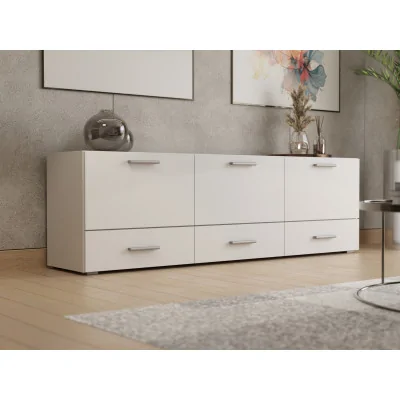Komoda modułowa wolnostojąca lub wisząca 180–240 cm Śnieżna Biel – Multi Smart