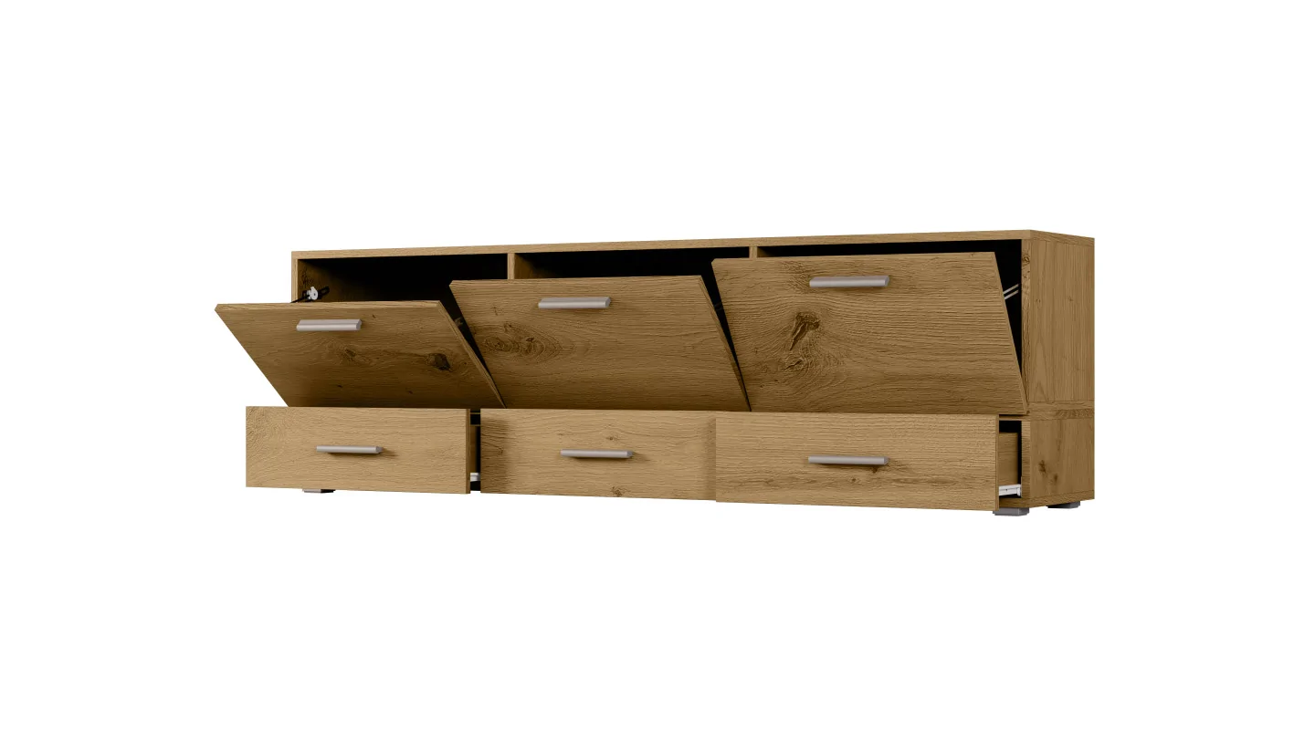 Komoda modułowa wolnostojąca lub wisząca 180–240 cm Dąb Artisan – Multi Smart Komoda modułowa wolnostojąca lub wisząca 180–240 cm Dąb Artisan – Multi Smart