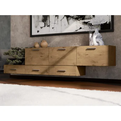 Komoda modułowa wolnostojąca lub wisząca 180–240 cm Dąb Lancelot – Multi Smart