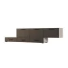 Komoda modułowa wolnostojąca lub wisząca 180–240 cm Kaszmirowy Beż / Czarny Onyx – Multi Smart