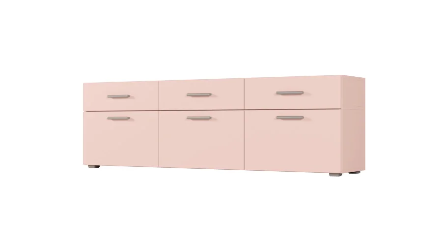 Komoda modułowa wolnostojąca lub wisząca 180–240 cm Różowy – Multi Smart Komoda modułowa wolnostojąca lub wisząca 180–240 cm Różowy – Multi Smart