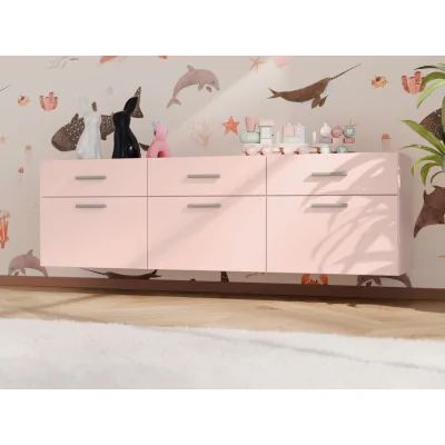 Komoda modułowa wolnostojąca lub wisząca 180–240 cm Różowy – Multi Smart