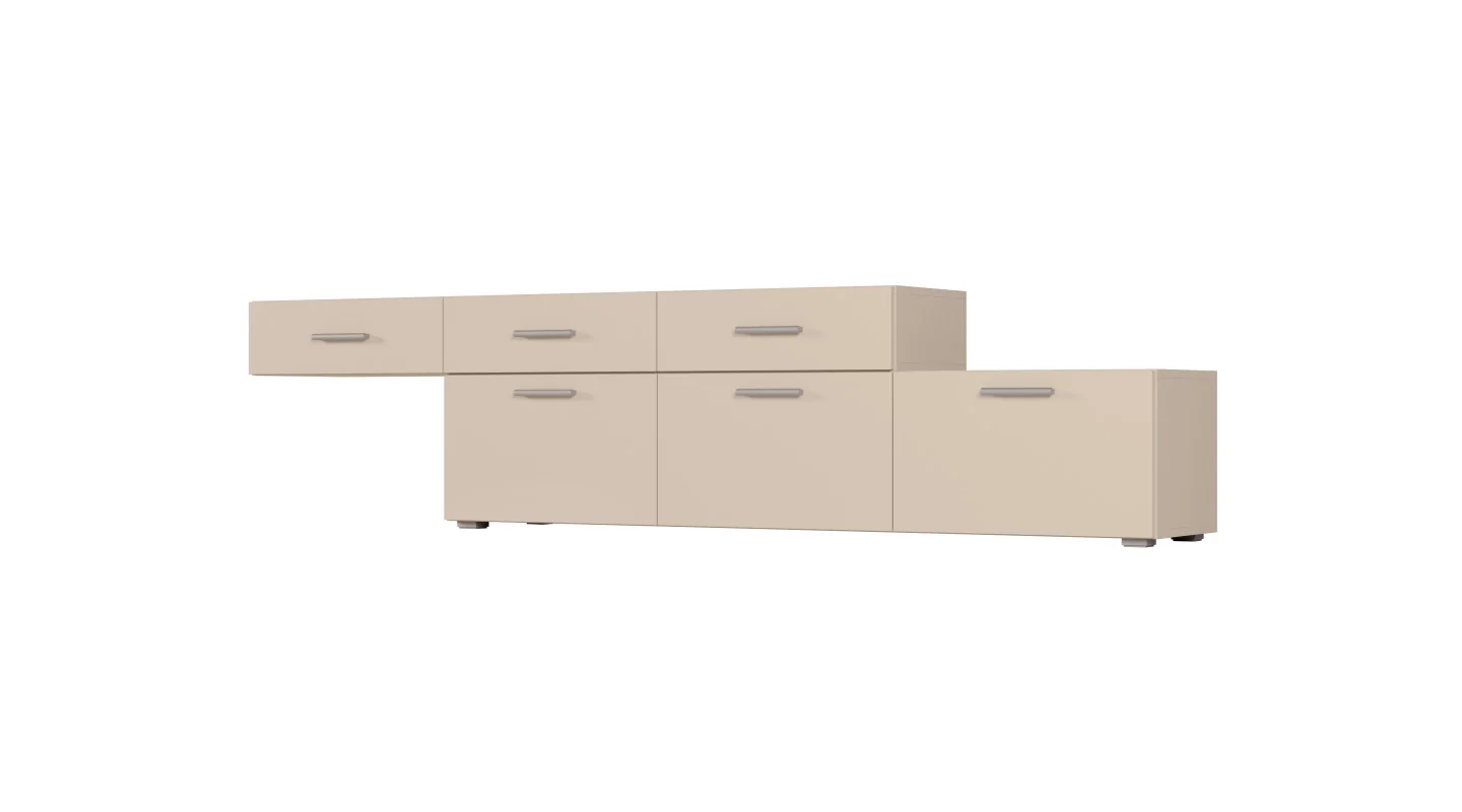 Komoda modułowa wolnostojąca lub wisząca 180–240 cm Piasek Pustyni – Multi Smart