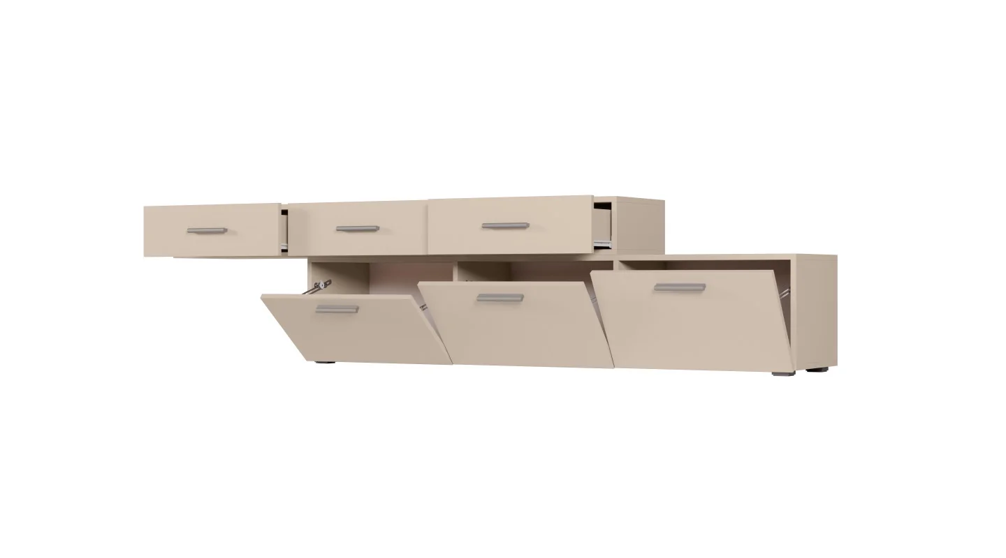 Komoda modułowa wolnostojąca lub wisząca 180–240 cm Piasek Pustyni – Multi Smart