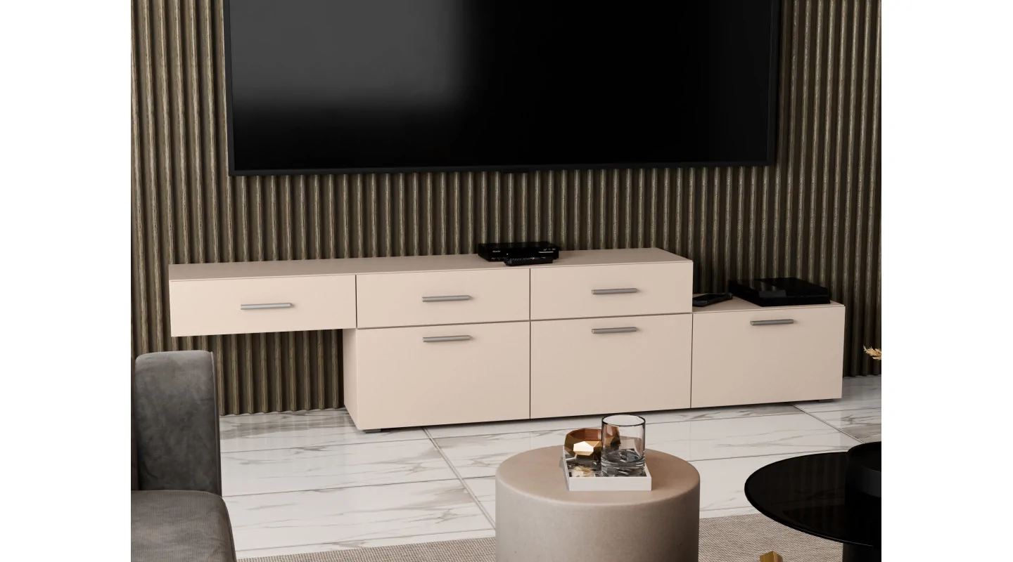 Komoda modułowa wolnostojąca lub wisząca 180–240 cm Piasek Pustyni – Multi Smart