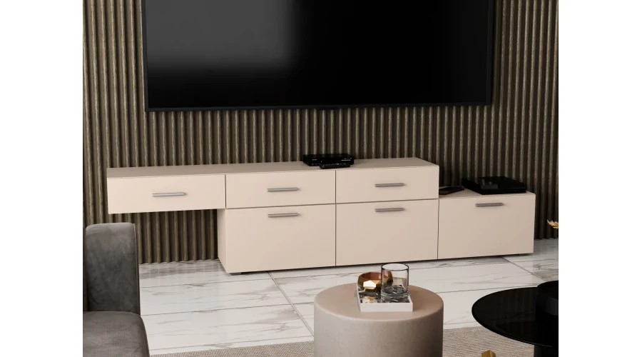 Komoda modułowa wolnostojąca lub wisząca 180–240 cm Piasek Pustyni – Multi Smart