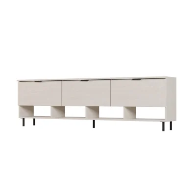 Komoda RTV 200 cm - Szafka pod telewizor biała- Alto | e-Meblast