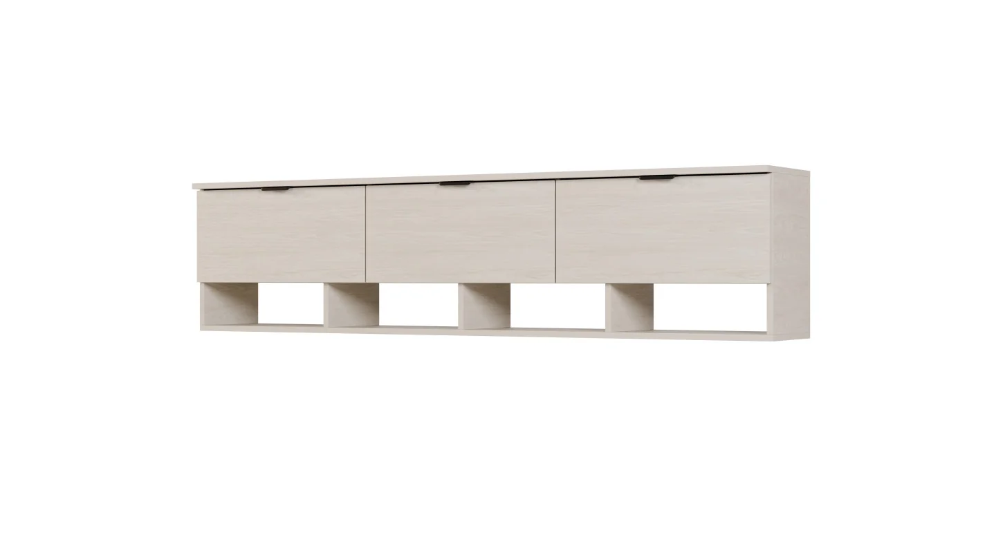 Komoda RTV 200 cm - Szafka pod telewizor biała- Alto | e-Meblast