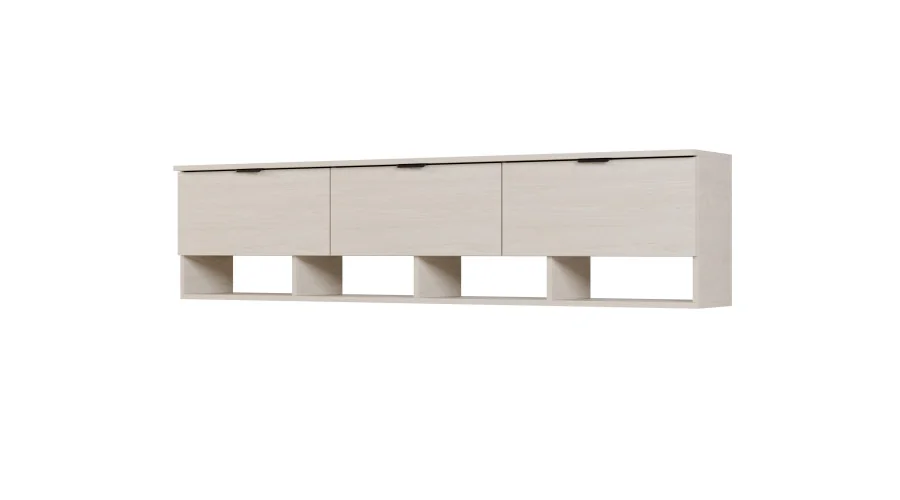 Komoda RTV 200 cm - Szafka pod telewizor biała- Alto | e-Meblast