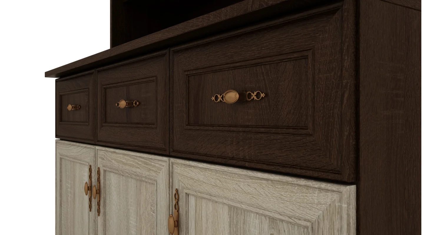 Kredens 120 cm witryna sonoma ciemna sonoma jasna – Brentaro | eMeblast Kredens 120 cm witryna sonoma ciemna sonoma jasna – Brentaro | eMeblast