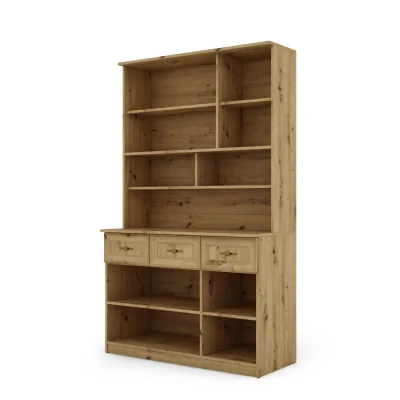 Kredens 120 cm witryna dąb artisan – Brentaro | eMeblast Kredens 120 cm witryna dąb artisan – Brentaro | eMeblast