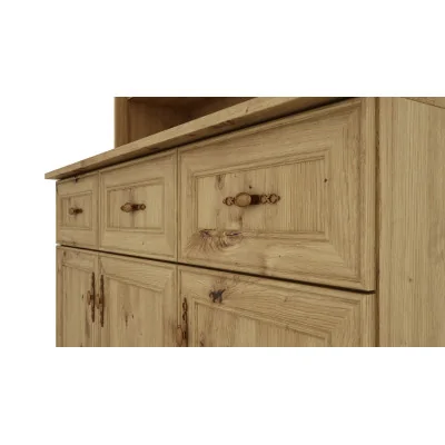 Kredens 120 cm witryna dąb artisan – Brentaro | eMeblast Kredens 120 cm witryna dąb artisan – Brentaro | eMeblast