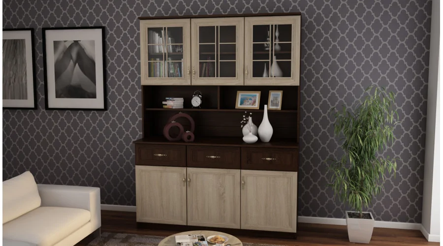 Kredens 150 cm sonoma ciemna sonoma jasna – Caldvero | eMeblast Kredens 150 cm sonoma ciemna sonoma jasna – Caldvero | eMeblast